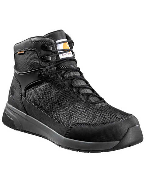 Carhartt Men's Force Waterproof Work Boots - Composite Toe, Black, hi-res
