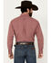 Image #4 - Ariat Men's Porter Plaid Print Long Sleeve Button-Down Performance Shirt - Tall, Red, hi-res