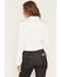 Image #6 - Wrangler X Lainey Wilson Women's Satin Star Embroidered Long Sleeve Snap Western Shirt, White, hi-res