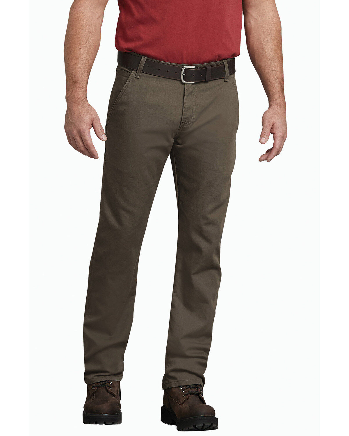 Image #2 - Dickies Men's Tough Max Duck Carpenter Regular Work Pants, Mushroom, hi-res