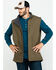 Image #1 - Hawx Men's Olive Canvas Sherpa Lined Work Vest - Tall , , hi-res