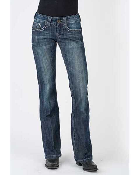 Stetson Women's 816 Dark Wash Deco Bootcut Jeans | Boot Barn