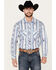 Image #1 - Rock & Roll Denim Men's Southwestern Print Striped Stretch Long Sleeve Snap Western Shirt, , hi-res