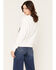 Image #4 - Coors Women's Rhinestone Logo Crew Neck Sweatshirt, White, hi-res