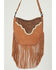 Image #2 - Montana West Women's Tooled Fringe Hobo Shoulder Bag, Brown, hi-res