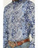 Image #3 - Cody James Men's Ride 'Em Cowboy Paisley Print Long Sleeve Button-Down Stretch Western Shirt, Blue, hi-res
