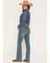 Image #3 - Wrangler Retro Women's Dark Wash Natalia High Rise Bailey Bootcut Stretch Denim Jeans, Dark Wash, hi-res