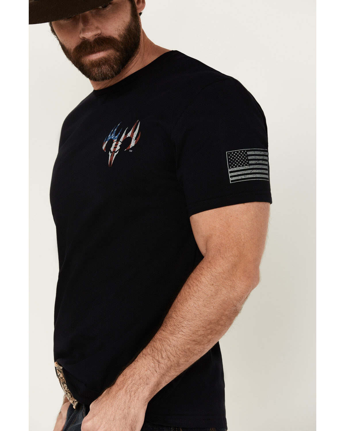 Image #3 - Buckwear Men's Will Defend Short Sleeve Graphic T-Shirt, , hi-res