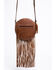Image #3 - Shyanne Women's Aztec Serape Circle Fringe Bag, Brown, hi-res