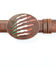 Cody James Men's Mexican Flag Slash Brown Leather Belt, Brown, hi-res
