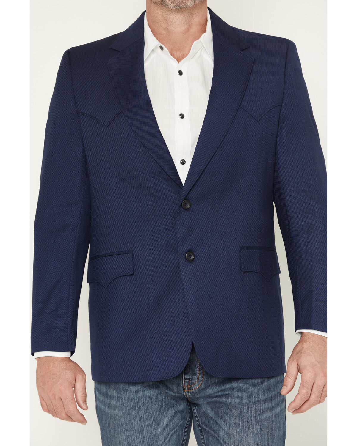 Image #3 - Circle S Men's Plano Sportcoat, Blue, hi-res