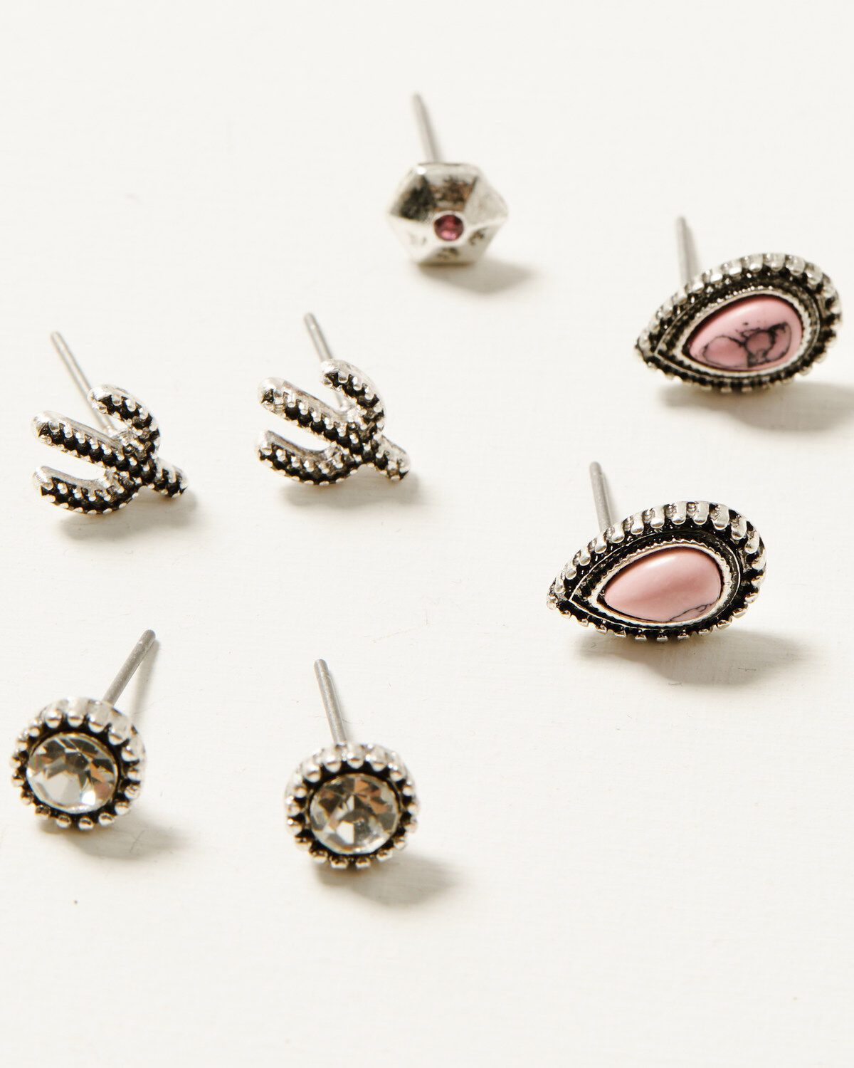 Image #3 - Shyanne Women's Western Inspired Stud Set, Pink, hi-res