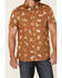 Pendleton Men's Tan Shoreline Rodeo Button Front Short Sleeve Western Shirt , Tan, hi-res
