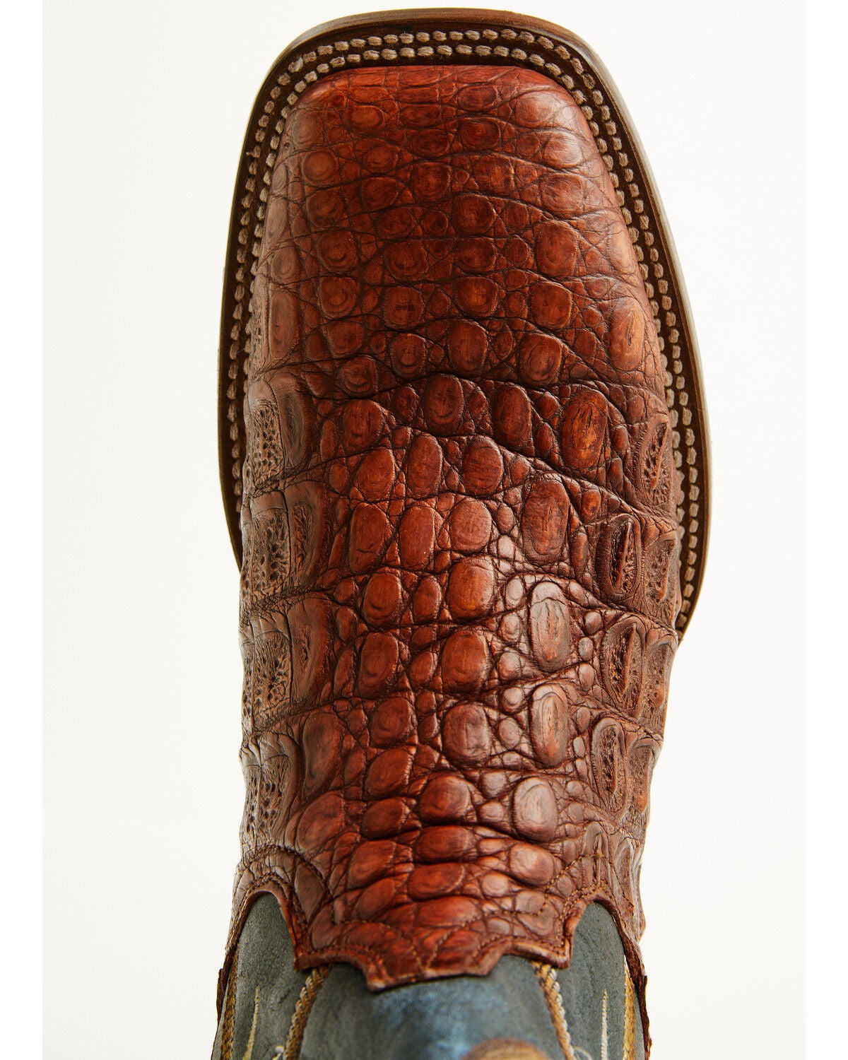 Image #6 - Dan Post Men's Marsh Exotic Caiman Western Boots - Broad Square Toe, Cognac, hi-res
