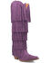 Image #1 - Dingo Women's Wild Child Suede Fringe Tall Western Boots - Snip Toe, , hi-res
