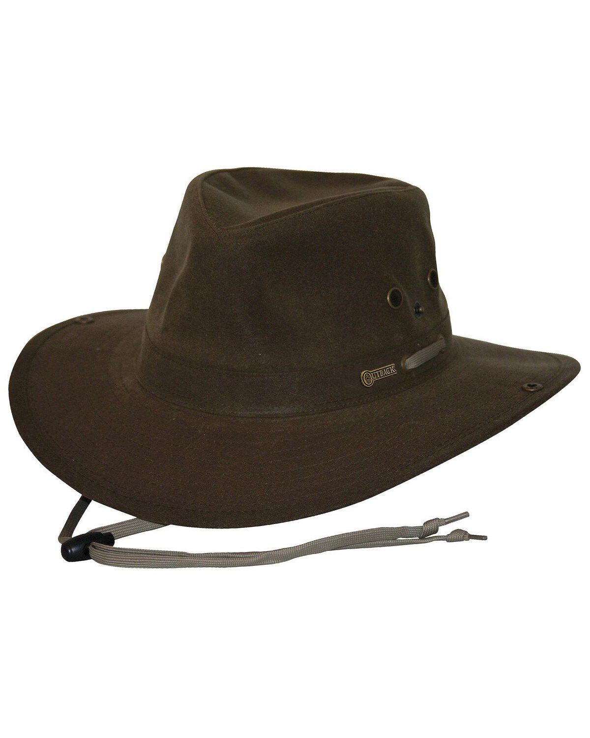 Image #1 - Outback Trading Co. Men's Oilskin River Guide Hat, Brown, hi-res