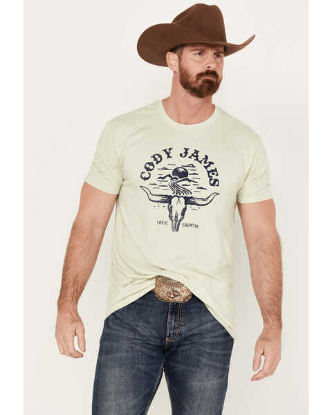 Cody James Men's El Rancho Short Sleeve Graphic T-Shirt, Tan, hi-res