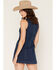 Image #4 - Cleo + Wolf Women's Medium Wash Denim Sleeveless Mini Dress, Medium Wash, hi-res
