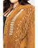 Liberty Wear Bone Bead & Fringe Leather Jacket - Plus, Tobacco, hi-res