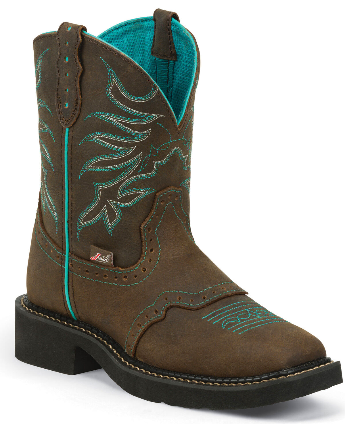 short cowgirl boots square toe