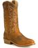 Image #1 - Double-H Men's Gel ICE Steel Toe Western Work Boots, Brown, hi-res