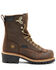Hawx Men's 8" Waterproof Logger Boots - Steel Toe, Dark Brown, hi-res