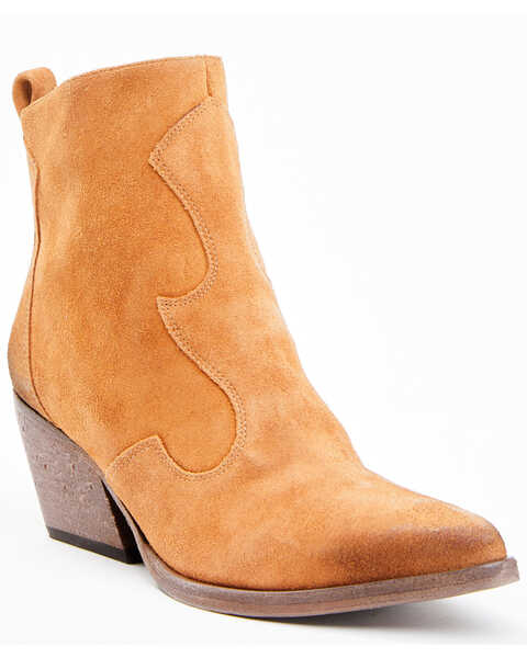 Golo Shoes Women's Lasso Fashion Booties - Pointed Toe, Camel, hi-res