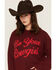 Image #2 - Baevely Women's Be Cowgirl Sweater, Burgundy, hi-res