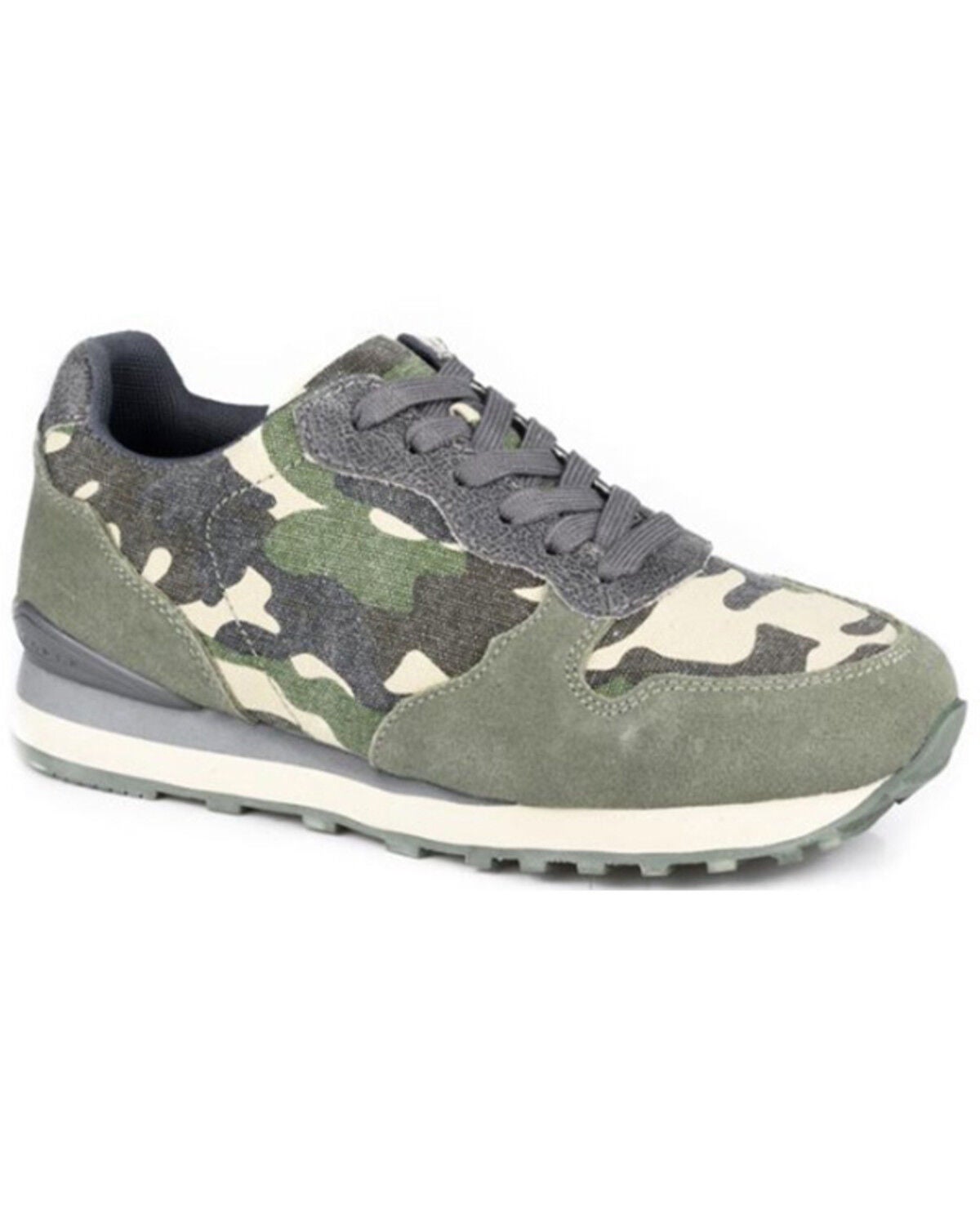 Image #1 - Roper Women's Giddy Up Camo Casual Shoes, Green, hi-res