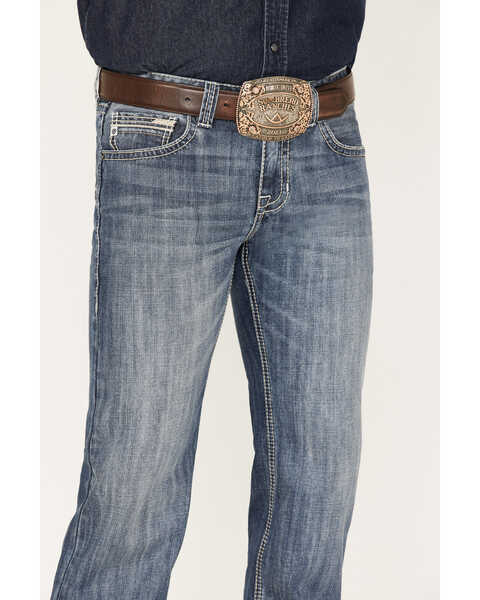 Rock & Roll Denim Men's Pistol Medium Vintage Wash Straight Jeans , Medium Wash, hi-res