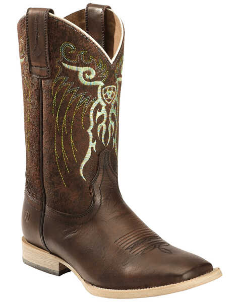 Ariat Kids' Mesteno Western Boots, Copper, hi-res