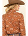 Image #5 - Ariat Women's Autumn Blossom Billie Jean Shirt, Brown, hi-res