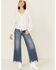 Image #2 - Revel Women's Crochet Blouse, White, hi-res