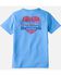 Image #1 - Carhartt Women's Irvine Relaxed Heritage Short Sleeve Graphic Tee, Blue, hi-res