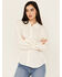 Image #1 - Shyanne Women's Long Sleeve Cut Out Western Shirt, Cream, hi-res