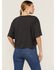 Wrangler Women's Yellowstone Steer Head Graphic Crop Tee, Black, hi-res