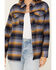 Image #3 - Cleo + Wolf Women's Long Sleeve Button-Down Flannel Boyfriend Shirt, Navy, hi-res
