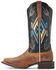 Image #2 - Ariat Women's Frontier Chimayo Ancient Southwestern Embroidered Western Boots - Broad Square Toe, Black, hi-res