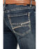 Image #4 - Hooey by Rock & Roll Denim Men's Revolver Dark Vintage Wash Slim Straight Reflex Denim Jeans, Dark Medium Wash, hi-res
