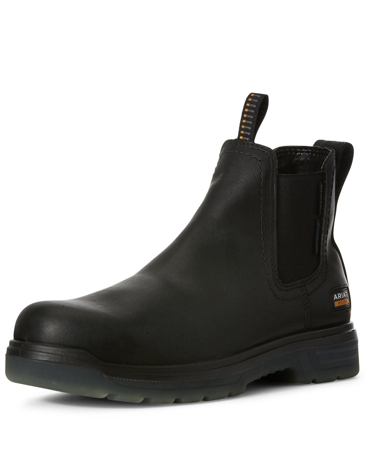 Ariat Men's Turbo Chelsea Waterproof Work Boots - Carbon Toe, Black, hi-res
