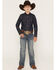 Image #1 - Ariat Boys' Medium Wash Jonathon B4 Relaxed Bootcut Denim Jeans, Medium Wash, hi-res