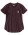 Carhartt Women's Force Relaxed Fit Midweight Short Sleeve Work Tee, Purple, hi-res