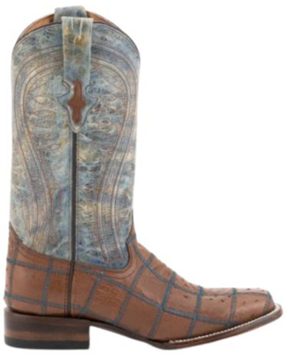 Image #2 - Ferrini Men's Ostrich Patch Exotic Western Boots, Kango, hi-res