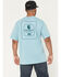 Image #1 - Carhartt Men's Relaxed Fit Lightweight Short Sleeve Pocket T-Shirt, Blue, hi-res