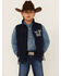 Image #1 - Cowboy Hardware Boys' Skull Flag Vest, Navy, hi-res