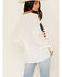 Show Me Your Mumu Women's Woodsy American Flag Knit Sweater, White, hi-res