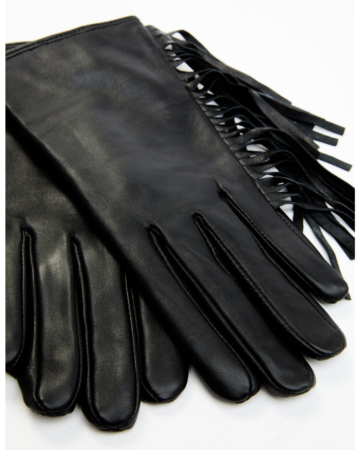 Image #2 - Idyllwind Women's Black Hemlock Fringe Gloves, , hi-res