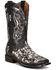 Image #1 - Corral Men's Exotic Python Skin Inlay Western Boots - Square Toe, Black, hi-res