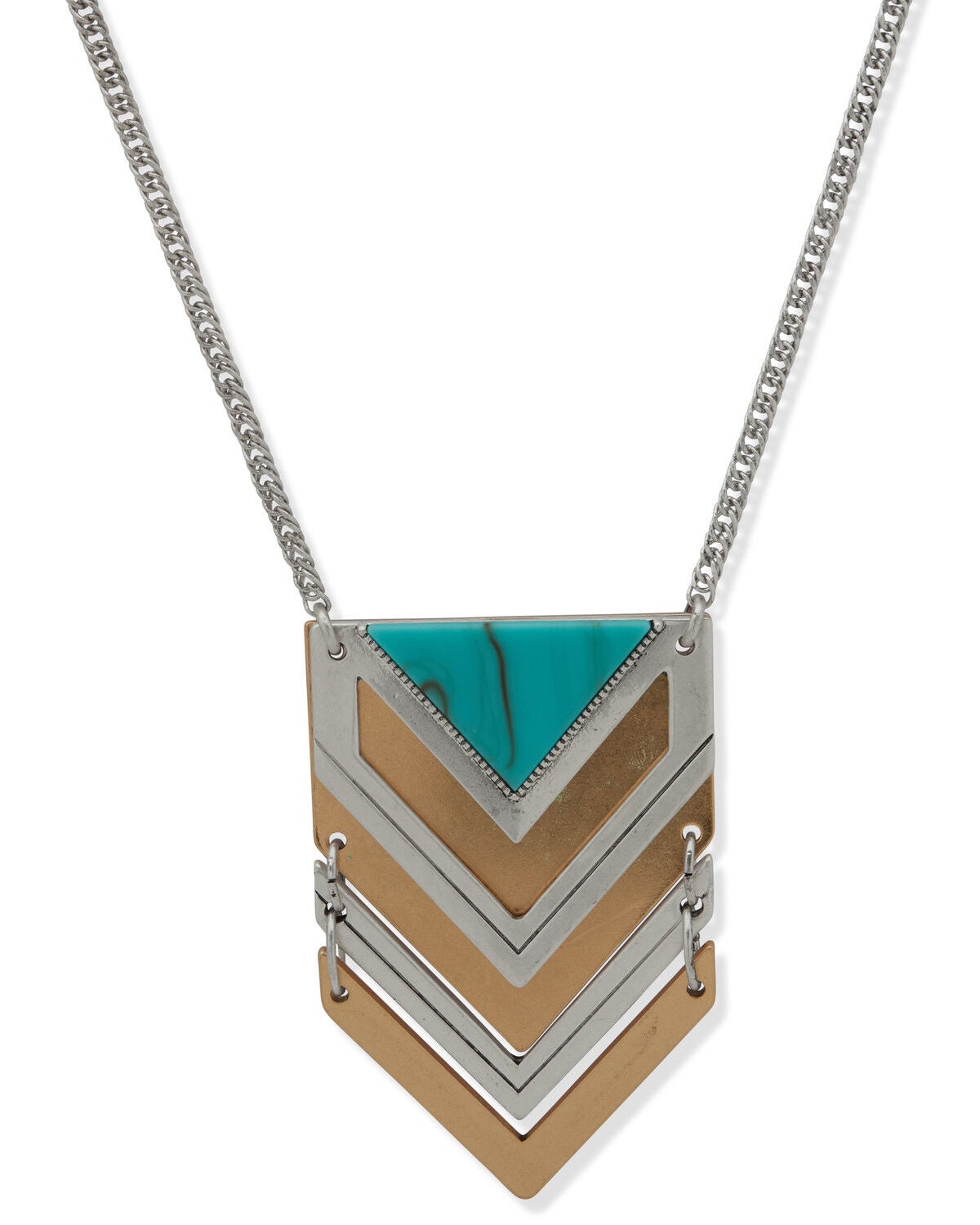 Image #1 - Lainey Wilson Women's Stone Arrow Long Pendant Necklace, Gold, hi-res