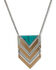Image #1 - Lainey Wilson Women's Stone Arrow Long Pendant Necklace, Gold, hi-res